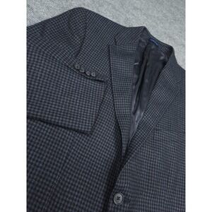 Joseph Abboud Loro Piana Wool Blazer Men's 42 Check Wool Super 120's Made USA